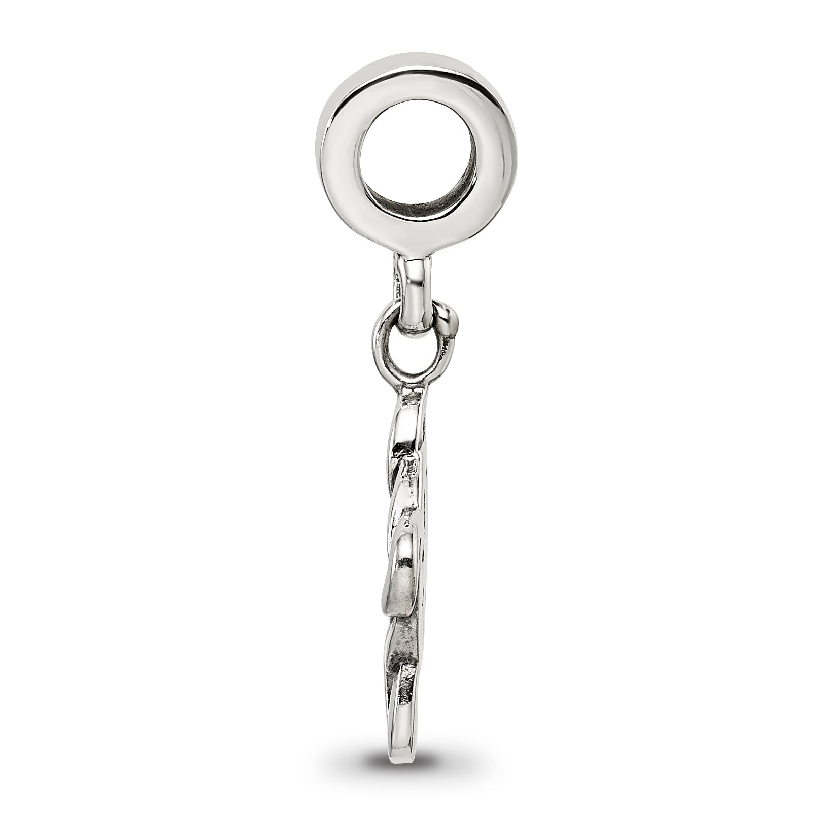Sterling Silver 925 Celtic Weave Cross Dangle Bead with Antiqued Finish Elegant Design Secondary image