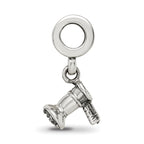 Sterling Silver Reflections Hair Dryer Dangle Bead