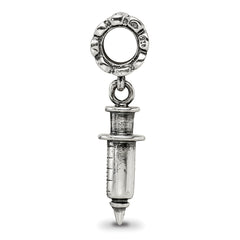 Sterling Silver Reflections Syringe Dangle Bead