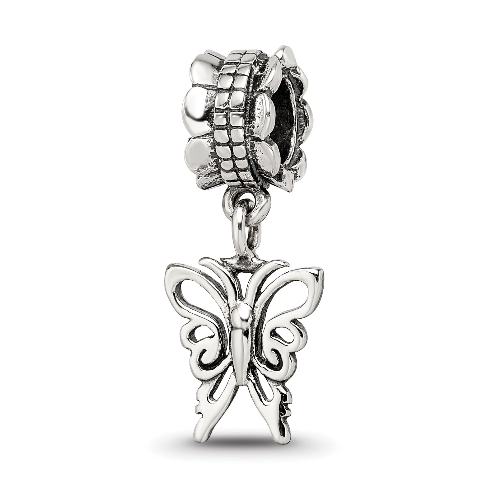 Sterling Silver Reflections Butterfly Dangle Bead Main image