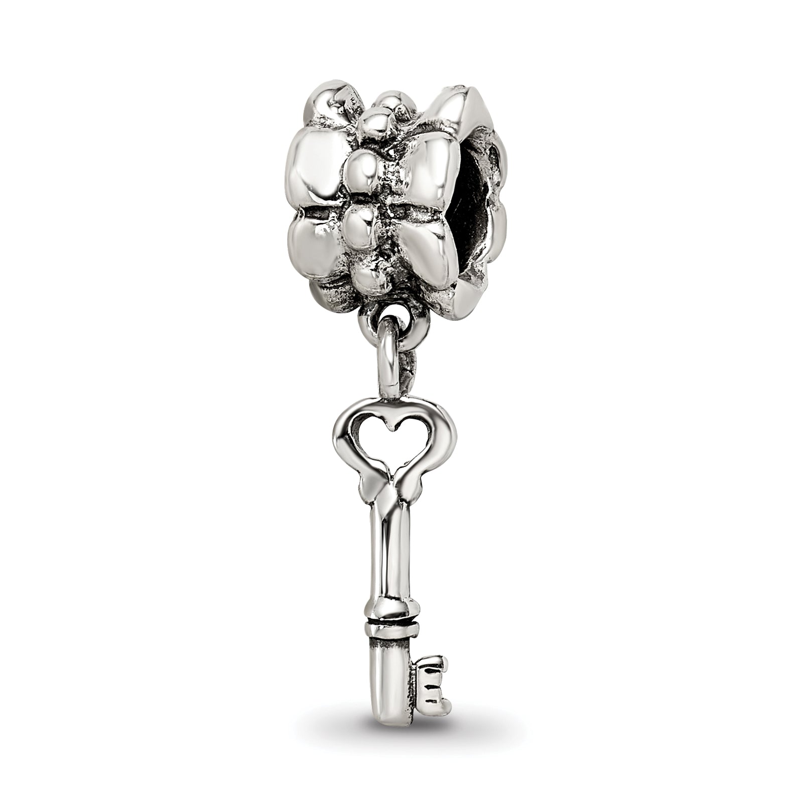 Sterling Silver Reflections Key Dangle Bead Main image