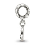 Sterling Silver 925 Antiqued Letter B Dangle Bead Solid Charm