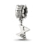 Sterling Silver Reflections Letter X Dangle Bead
