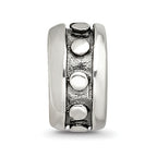 Sterling Silver 925 Stopper Bead with Antiqued Finish Solid Craftsmanship