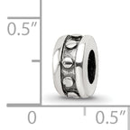 Sterling Silver 925 Stopper Bead with Antiqued Finish Solid Craftsmanship