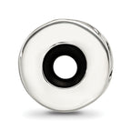 925 Sterling Silver Antiqued Stopper Bead with Solid Cast Design