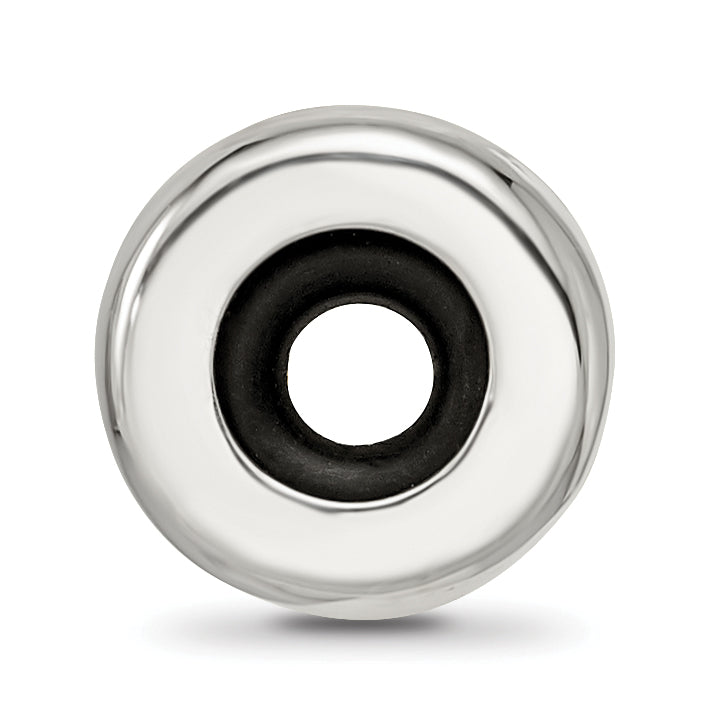 Antiqued Stopper Bead in Sterling Silver