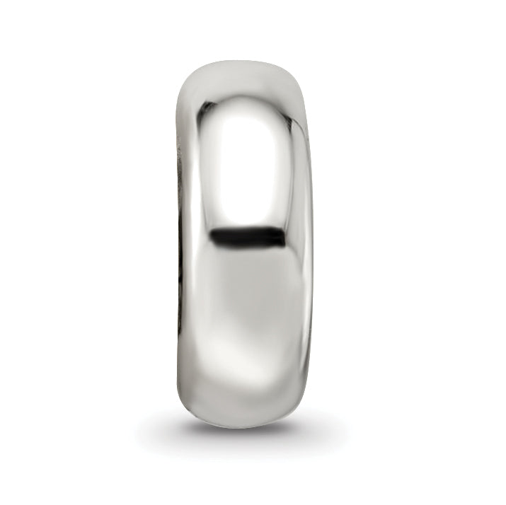 Antiqued Stopper Bead in Sterling Silver