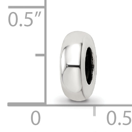 Antiqued Stopper Bead in Sterling Silver