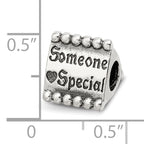 Sterling Silver 925 Antiqued Triangle Bead for Someone Special