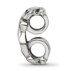 Sophia Jewelers Sterling Silver Scroll Bead with Antiqued Finish