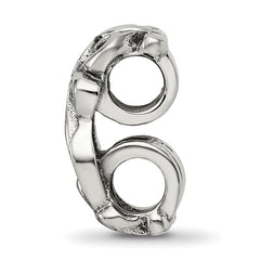 Sophia Jewelers Sterling Silver Scroll Bead with Antiqued Finish