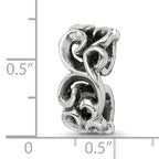 Sophia Jewelers Sterling Silver Scroll Bead with Antiqued Finish