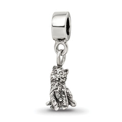 Kids Collection Sterling Silver Cat Dangle Reflections Bead