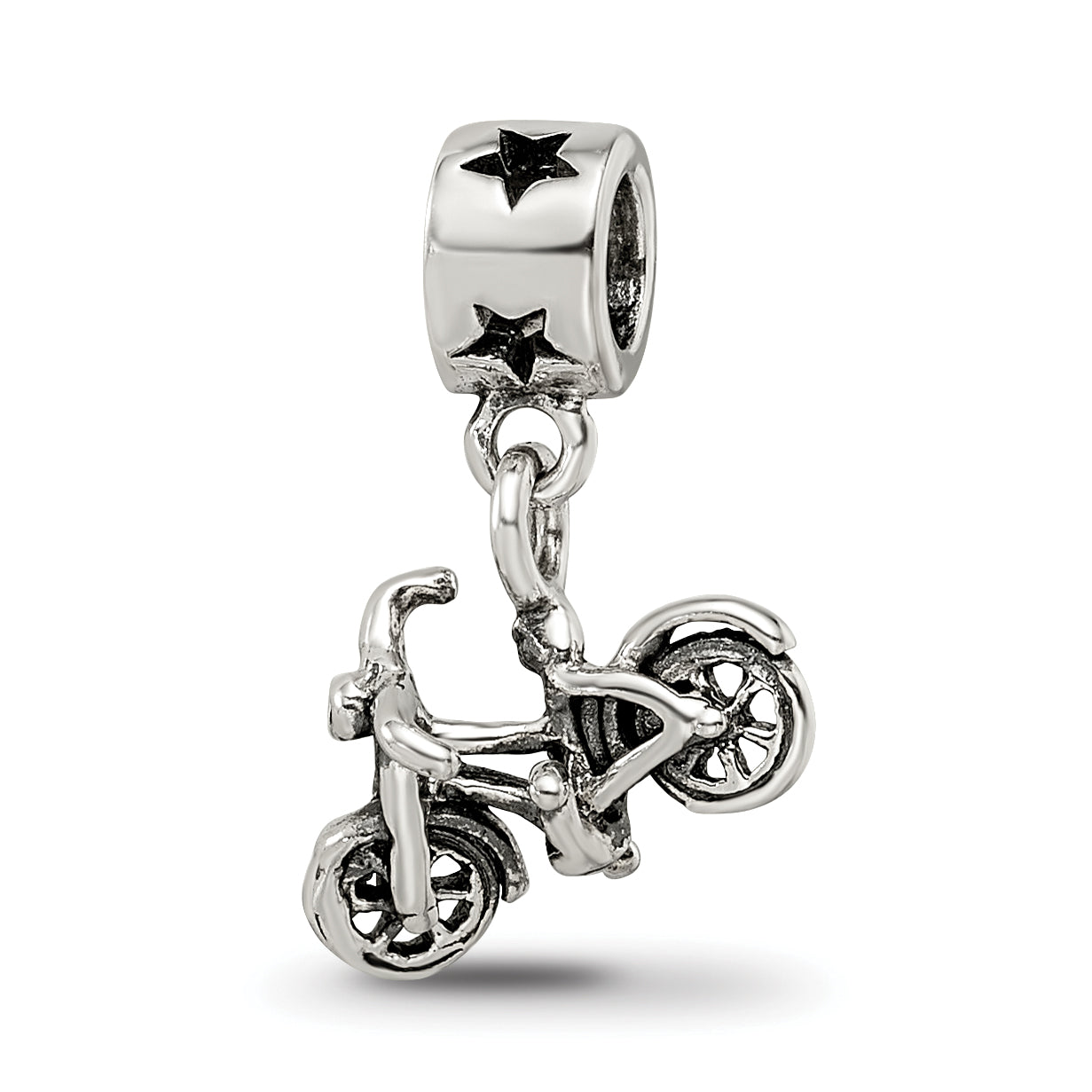 Kids Collection Sterling Silver Bicycle Dangle Reflections Bead Main image
