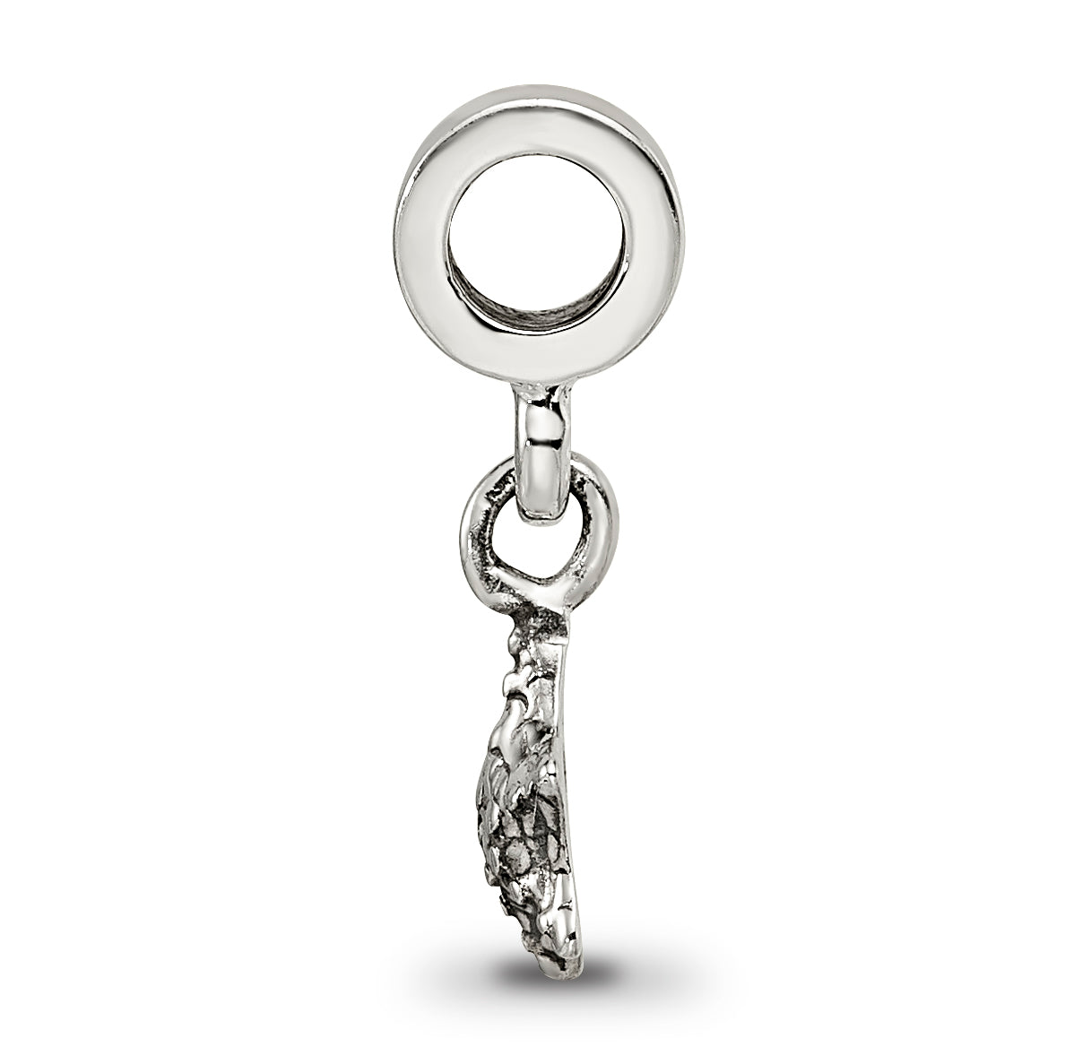 Sterling Silver 925 Star Dangle Bead for Kids with Antiqued Finish Secondary image