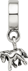 Kids Collection Sterling Silver Pony Dangle Reflections Bead