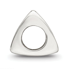 Sterling Silver Reflections Letter C Triangle Block Bead