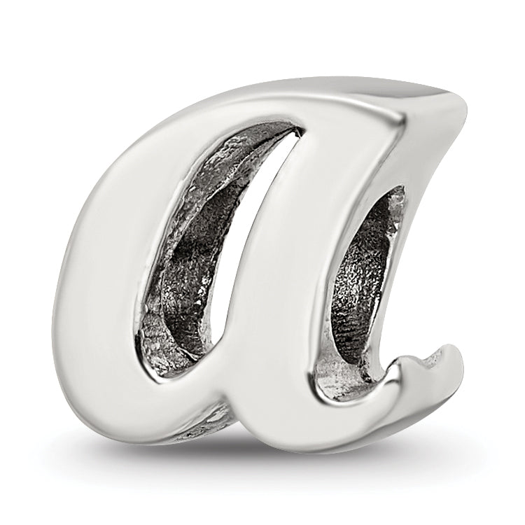 Sterling Silver Reflections Letter A Script Bead Main image