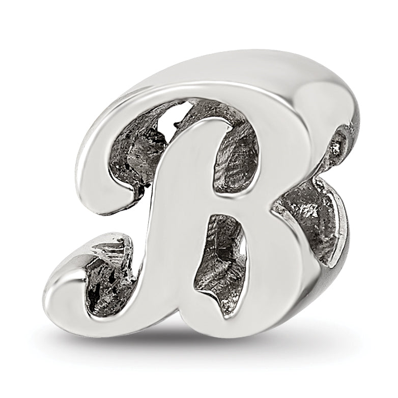 Sterling Silver Reflections Letter B Script Bead Main image