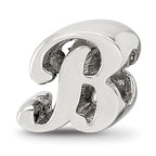 Sterling Silver Reflections Letter B Script Bead