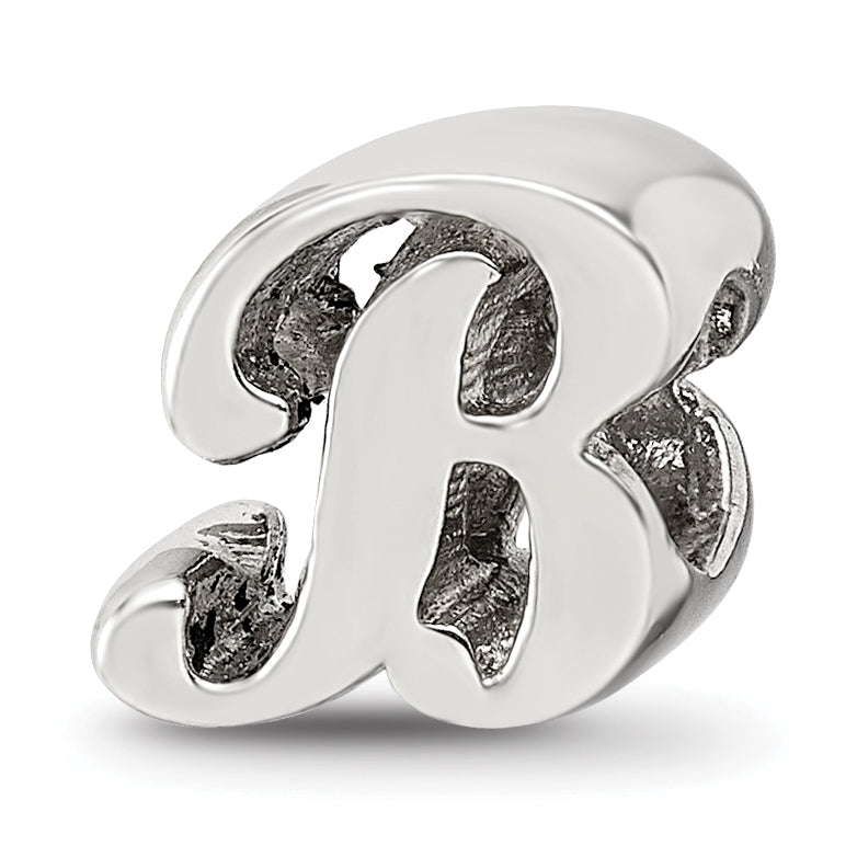 Sterling Silver Reflections Letter B Script Bead