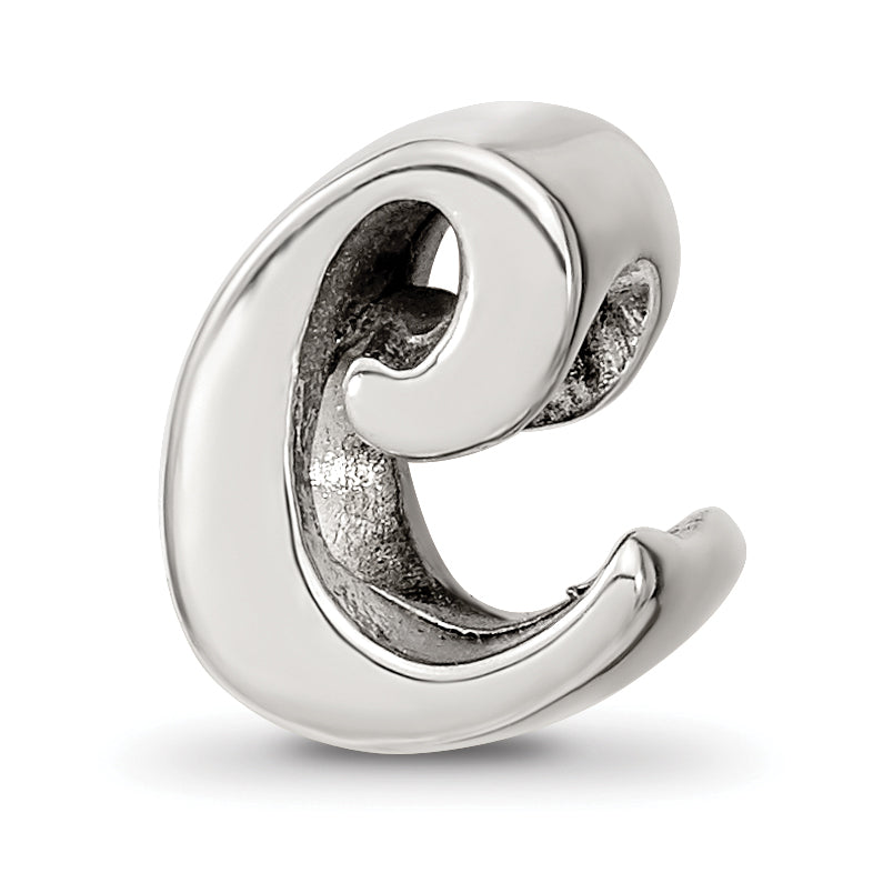 Sterling Silver Reflections Letter C Script Bead Main image