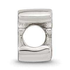 Sterling Silver Reflections Letter E Script Bead