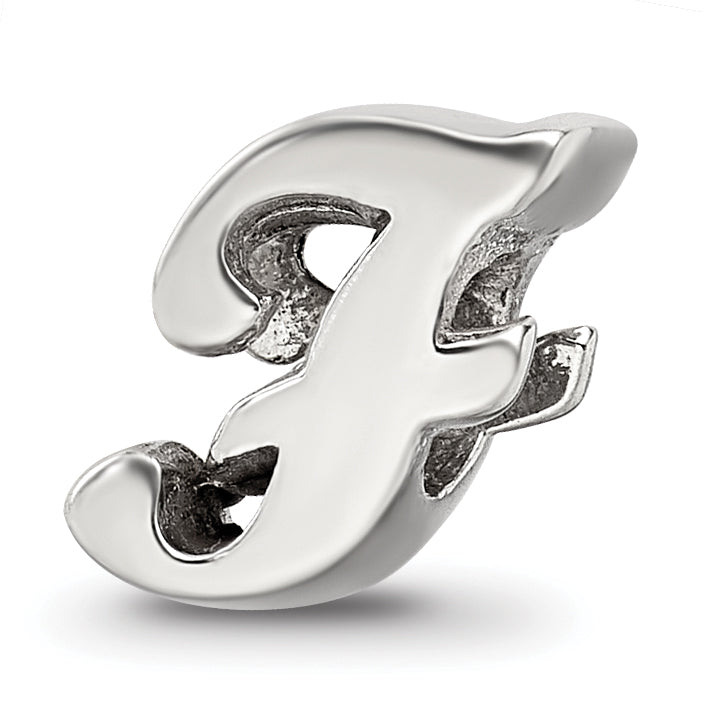 Sterling Silver Reflections Letter F Script Bead Main image