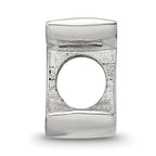 Sophia Jewelers Polished Sterling Silver 925 Letter I Bead  Elegant Script Design