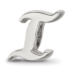 Sterling Silver Reflections Letter I Script Bead