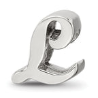 Sterling Silver Reflections Letter L Script Bead