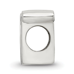 Sterling Silver Reflections Letter N Script Bead