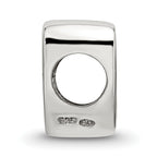 Sophia Jewelers Sterling Silver O Script Bead with Polished Finish