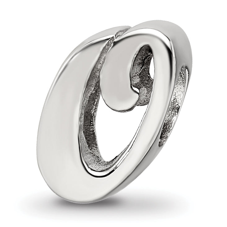 Sterling Silver Reflections Letter O Script Bead Main image