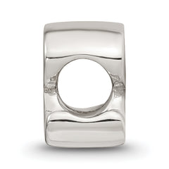 Sterling Silver Reflections Letter R Script Bead