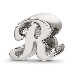 Sterling Silver Reflections Letter R Script Bead