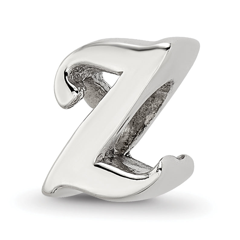 Sterling Silver Reflections Letter Z Script Bead