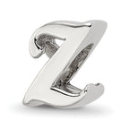 Sterling Silver Reflections Letter Z Script Bead