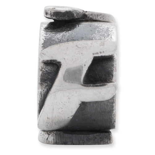 Sterling Silver Reflections Letter F Message Bead