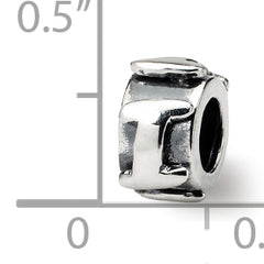 Sterling Silver Reflections Letter I Message Bead