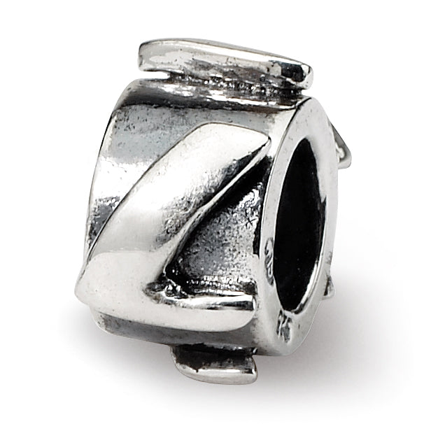 Sterling Silver Reflections Letter L Message Bead