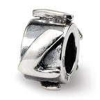 Sterling Silver Reflections Letter L Message Bead