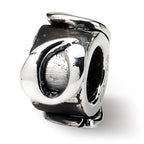 Sterling Silver Reflections Letter Q Message Bead