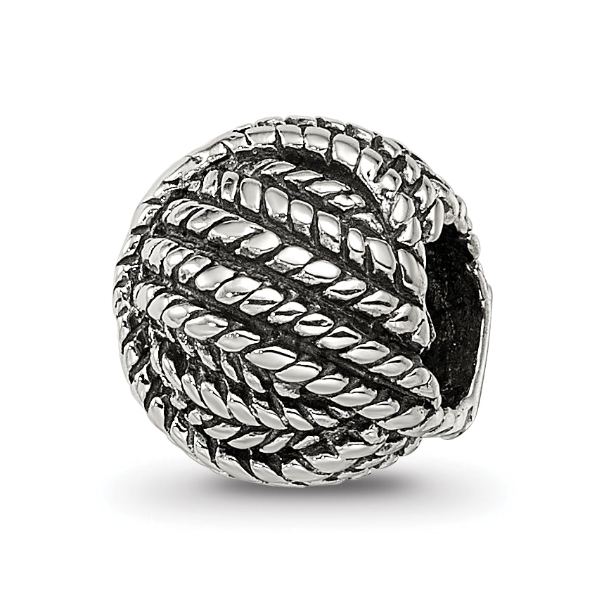 Sterling silver Reflections Ball of Yarn Bead Main image
