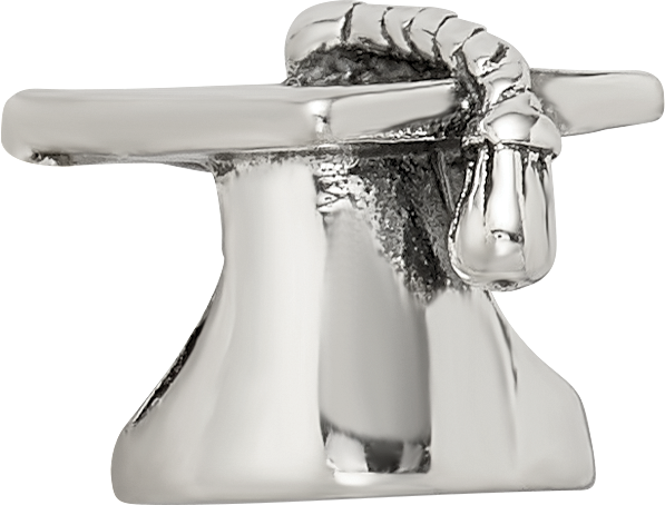 Sterling silver Reflections Graduation Cap Bead