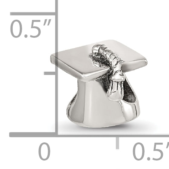 Sterling silver Reflections Graduation Cap Bead