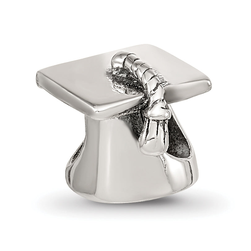 Sterling silver Reflections Graduation Cap Bead Main image