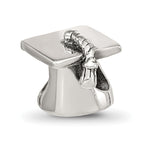 Sterling silver Reflections Graduation Cap Bead