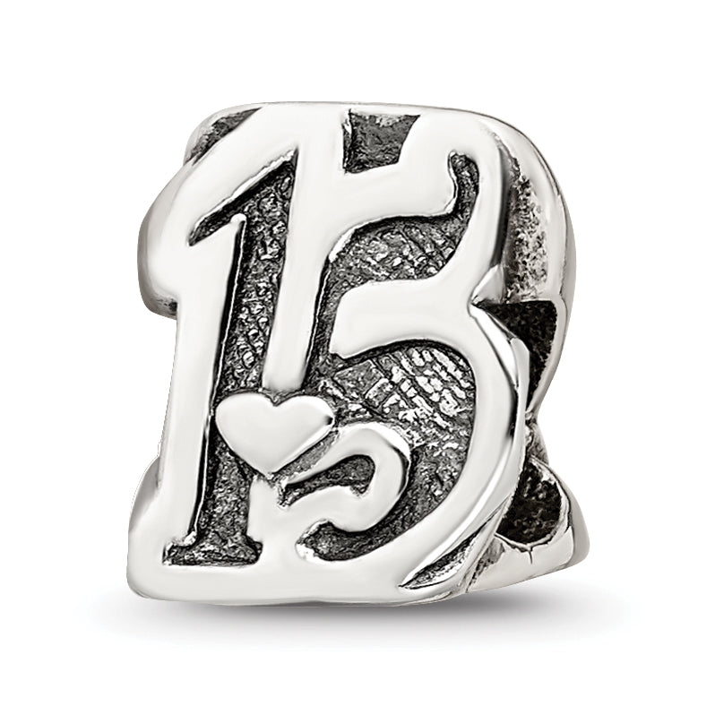Sterling silver Reflections Sweet 15 Bead Main image